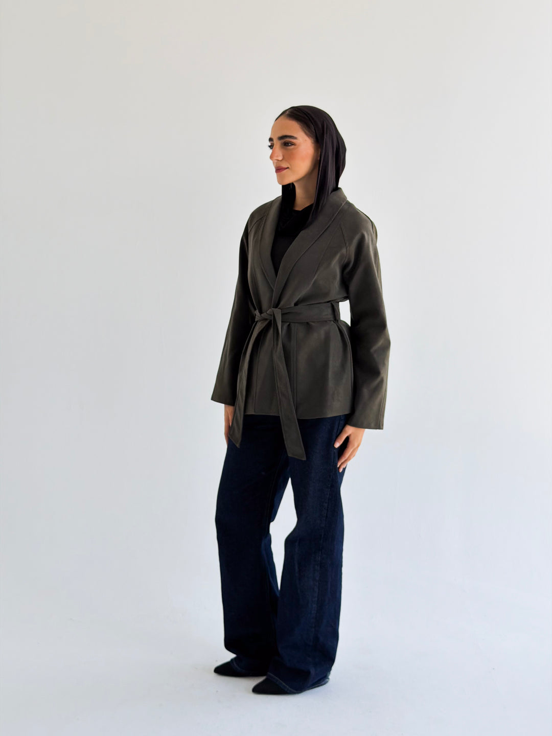 The icon Jacket in olive