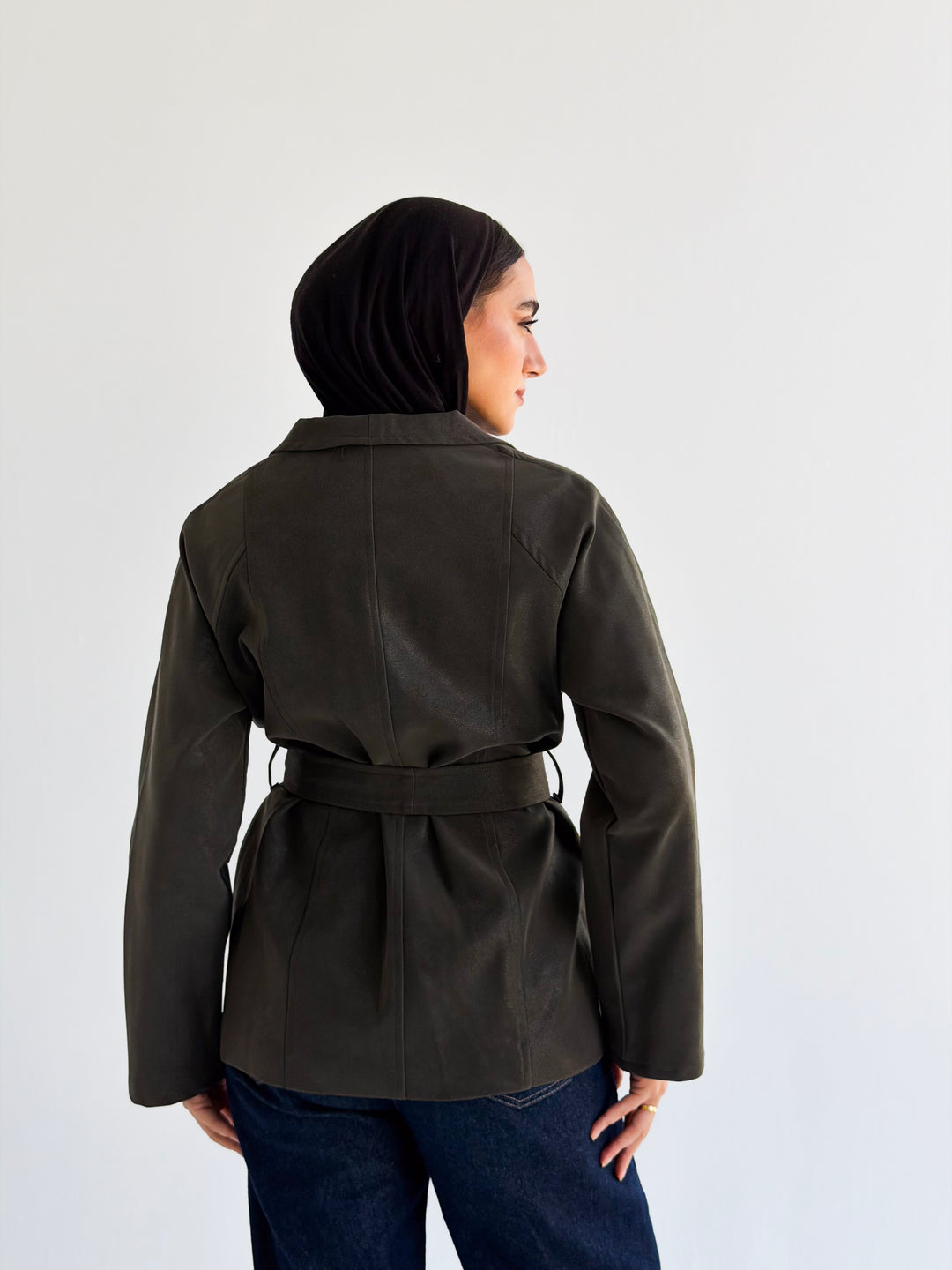The icon Jacket in olive