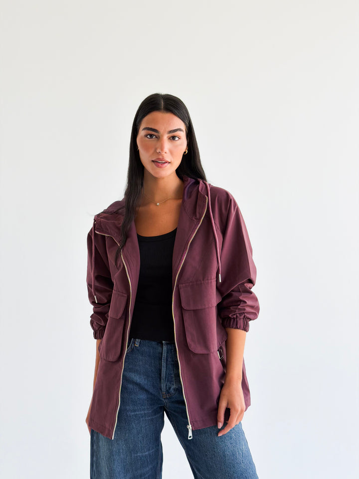 The Perfect Jacket in Burgundy