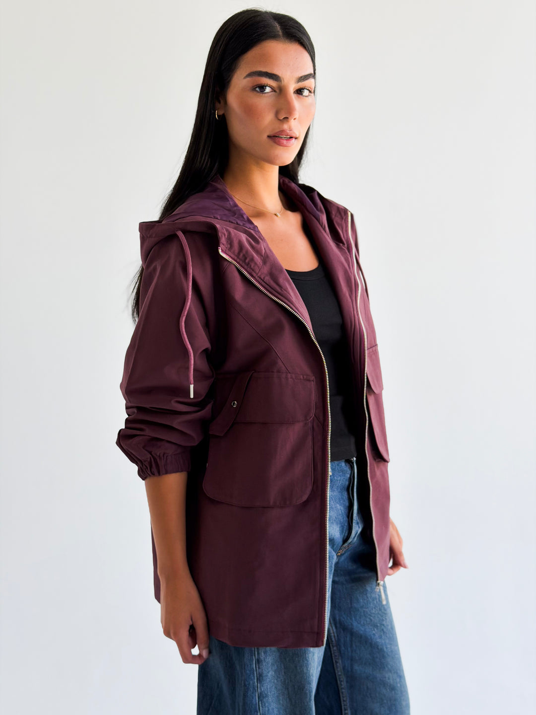 The Perfect Jacket in Burgundy