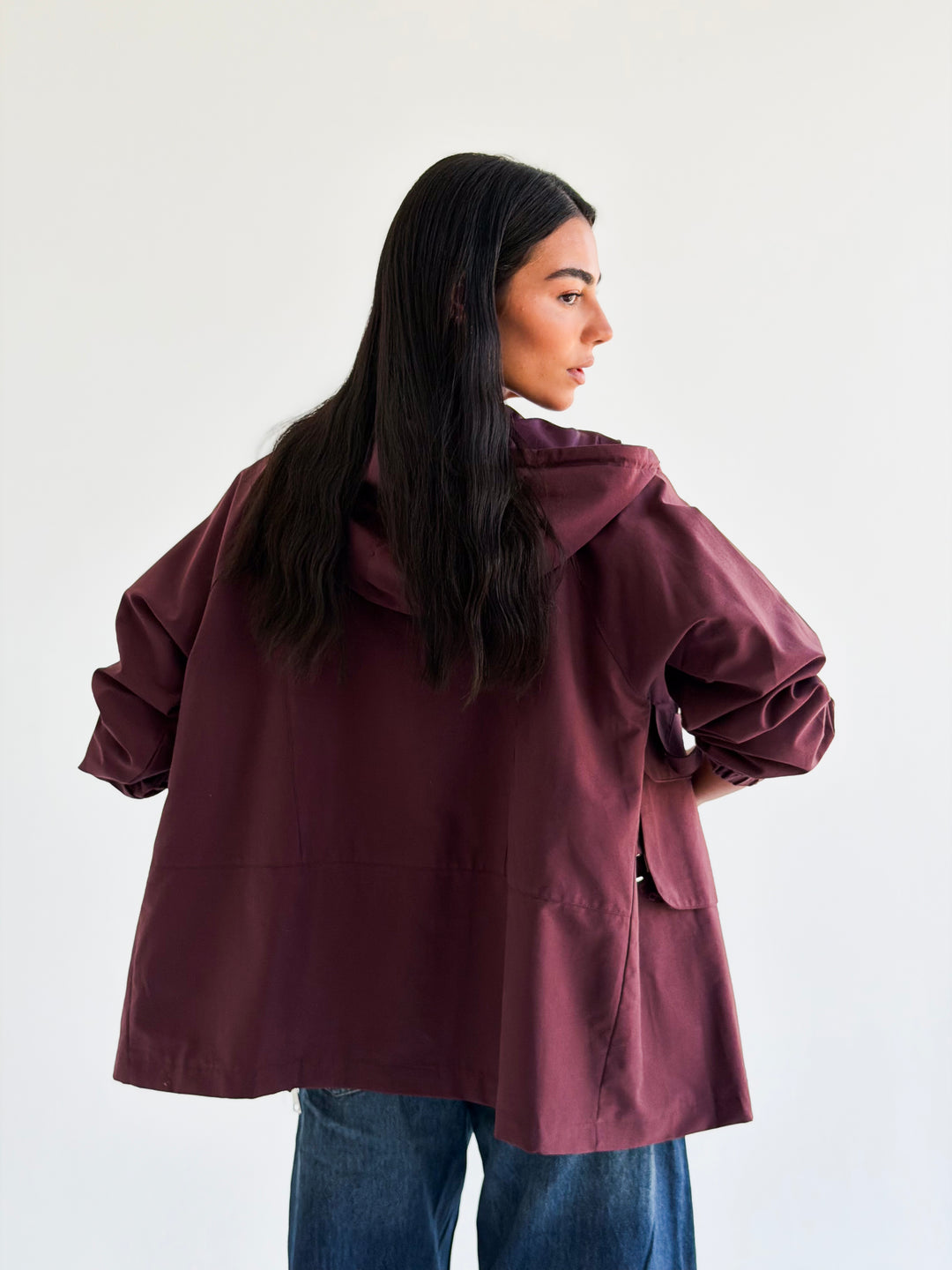 The Perfect Jacket in Burgundy