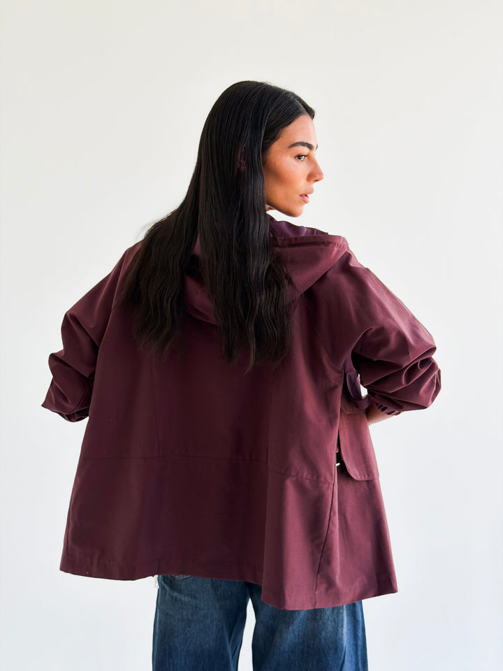The Perfect Jacket in Burgundy