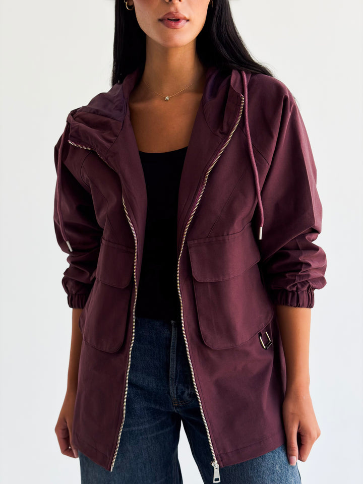 The Perfect Jacket in Burgundy