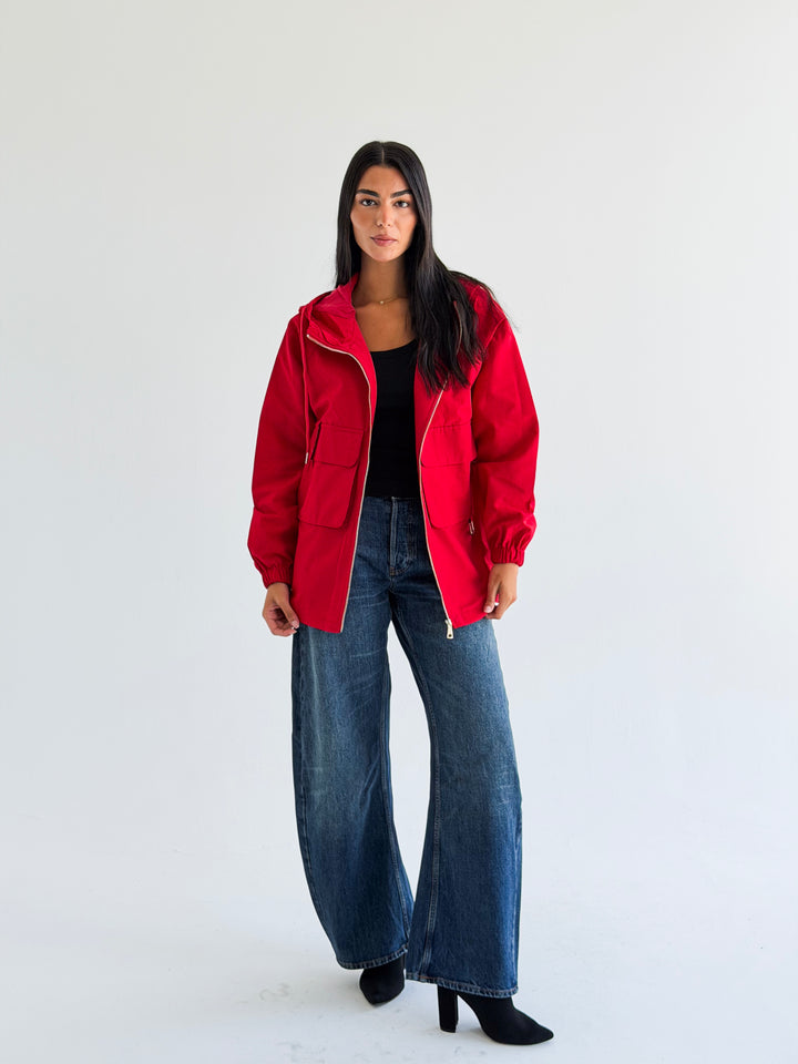 The Perfect Jacket in Red