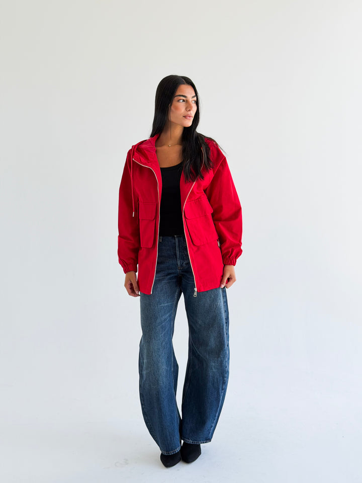 The Perfect Jacket in Red