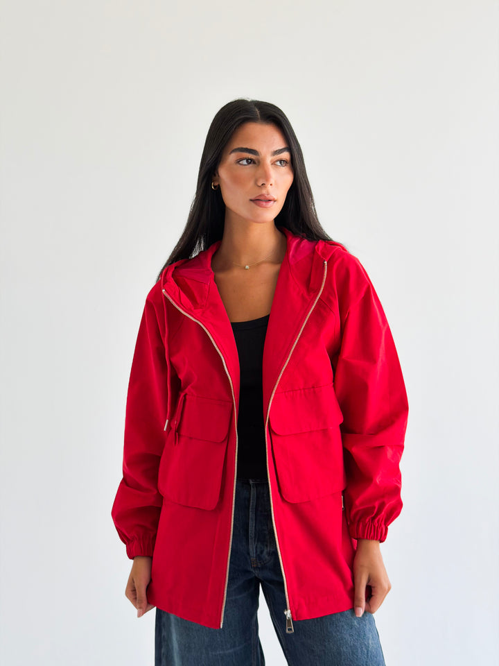 The Perfect Jacket in Red