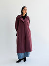 The Classic edit trench coat in Burgundy