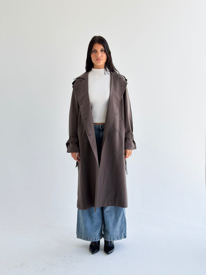 The Classic edit trench coat in Gray