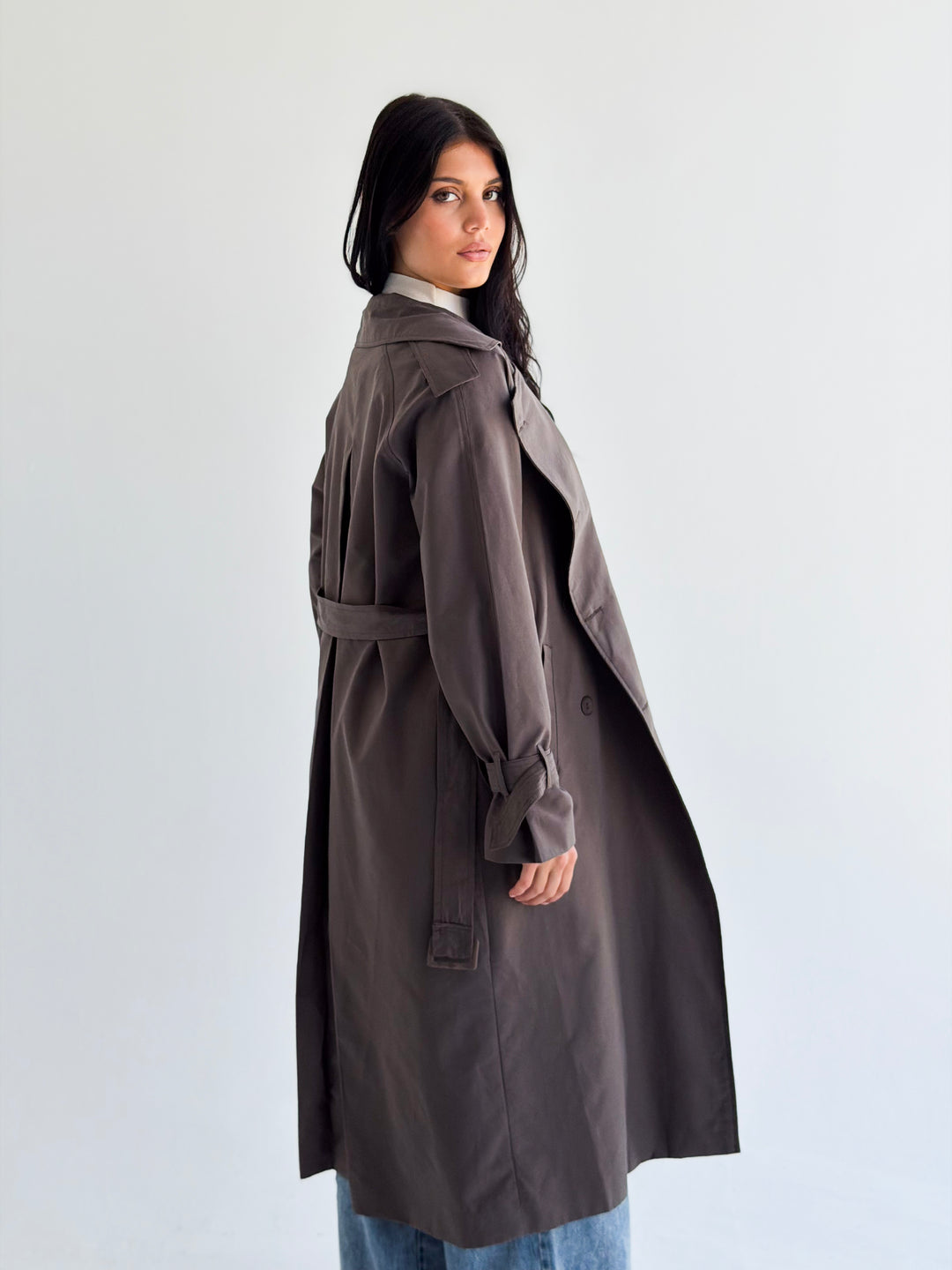 The Classic edit trench coat in Gray