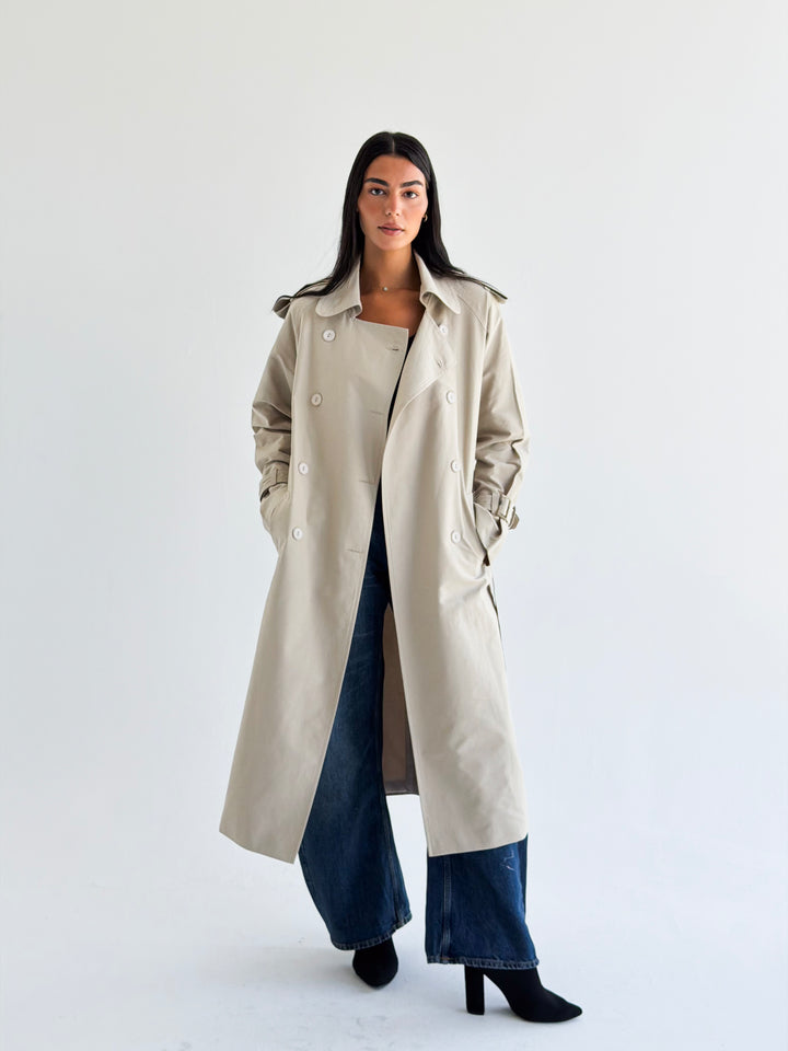 The Classic edit trench coat in Beige