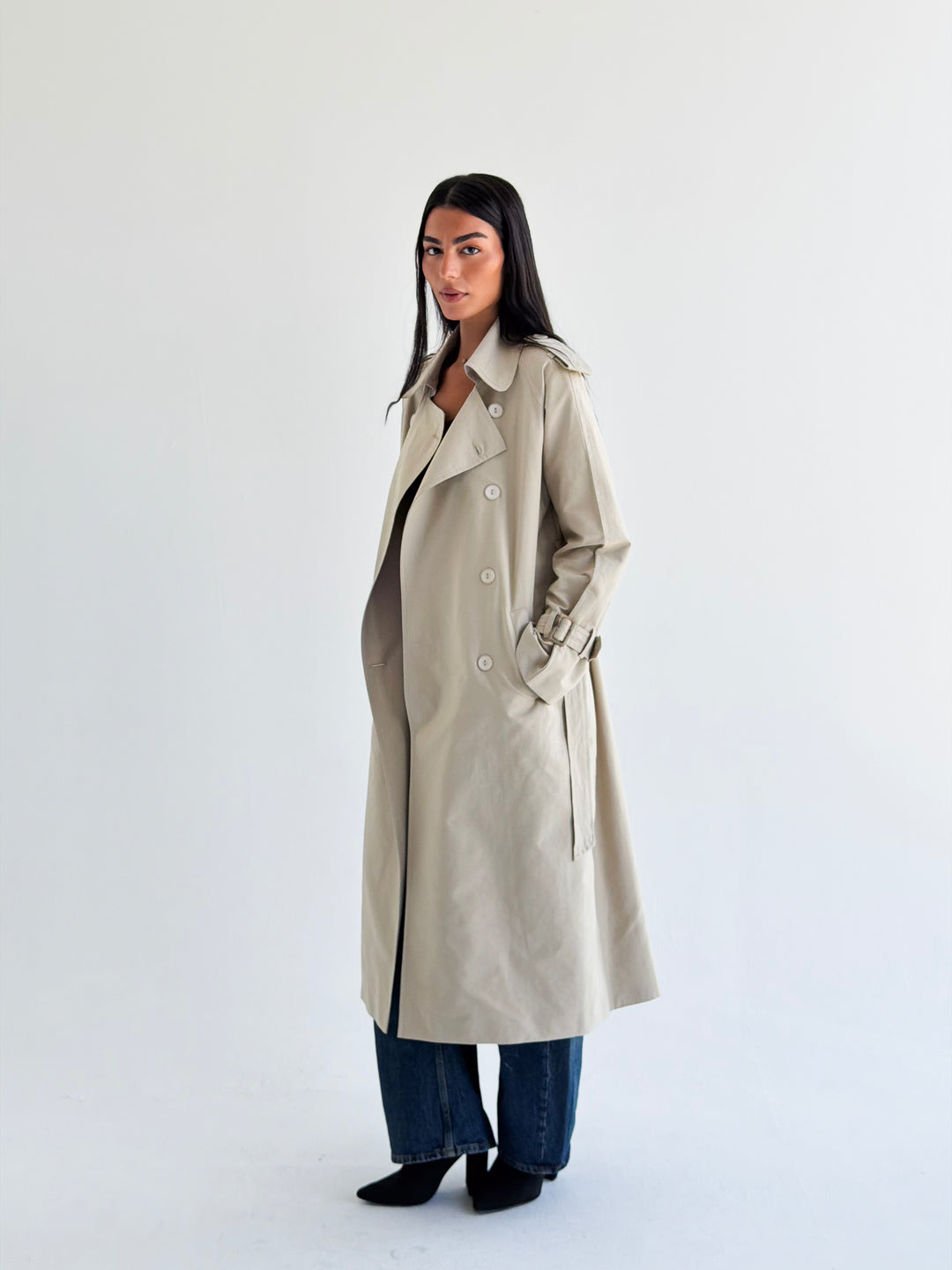 The Classic edit trench coat in Beige
