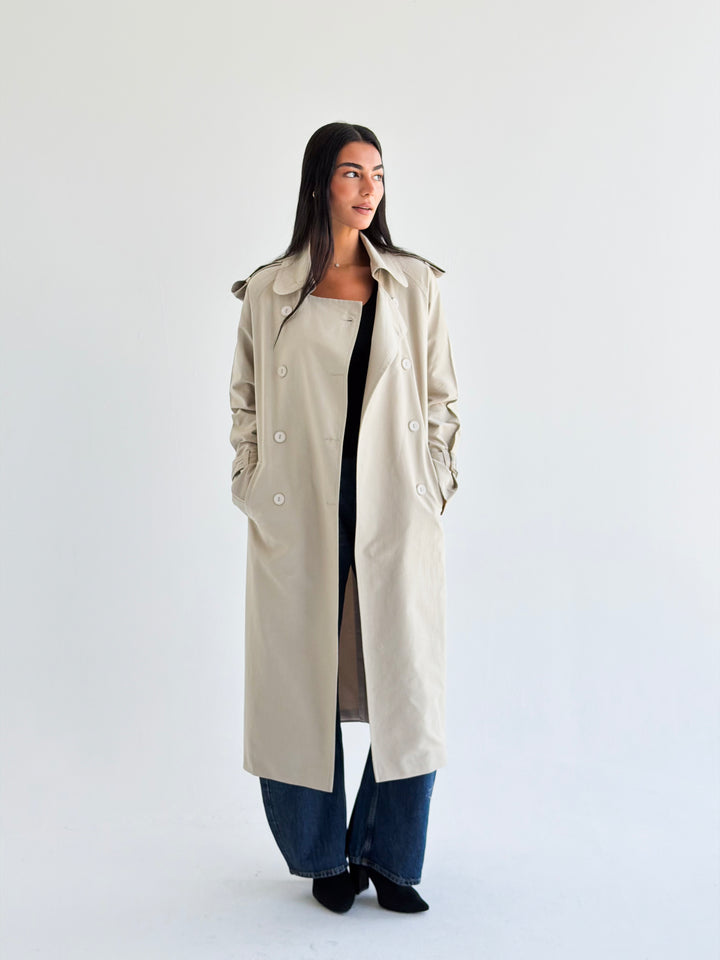 The Classic edit trench coat in Beige