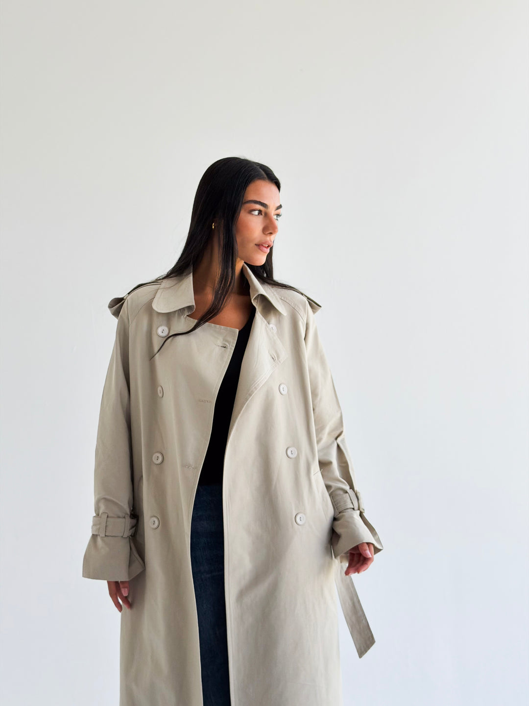 The Classic edit trench coat in Beige