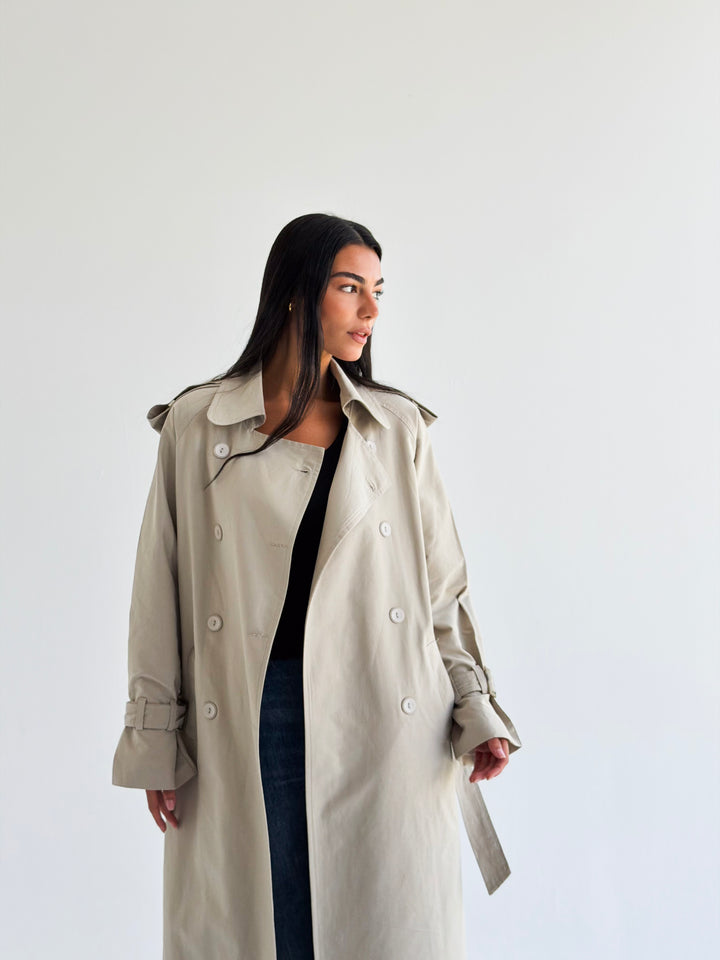 The Classic edit trench coat in Beige