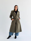 The Classic edit trench coat in olive