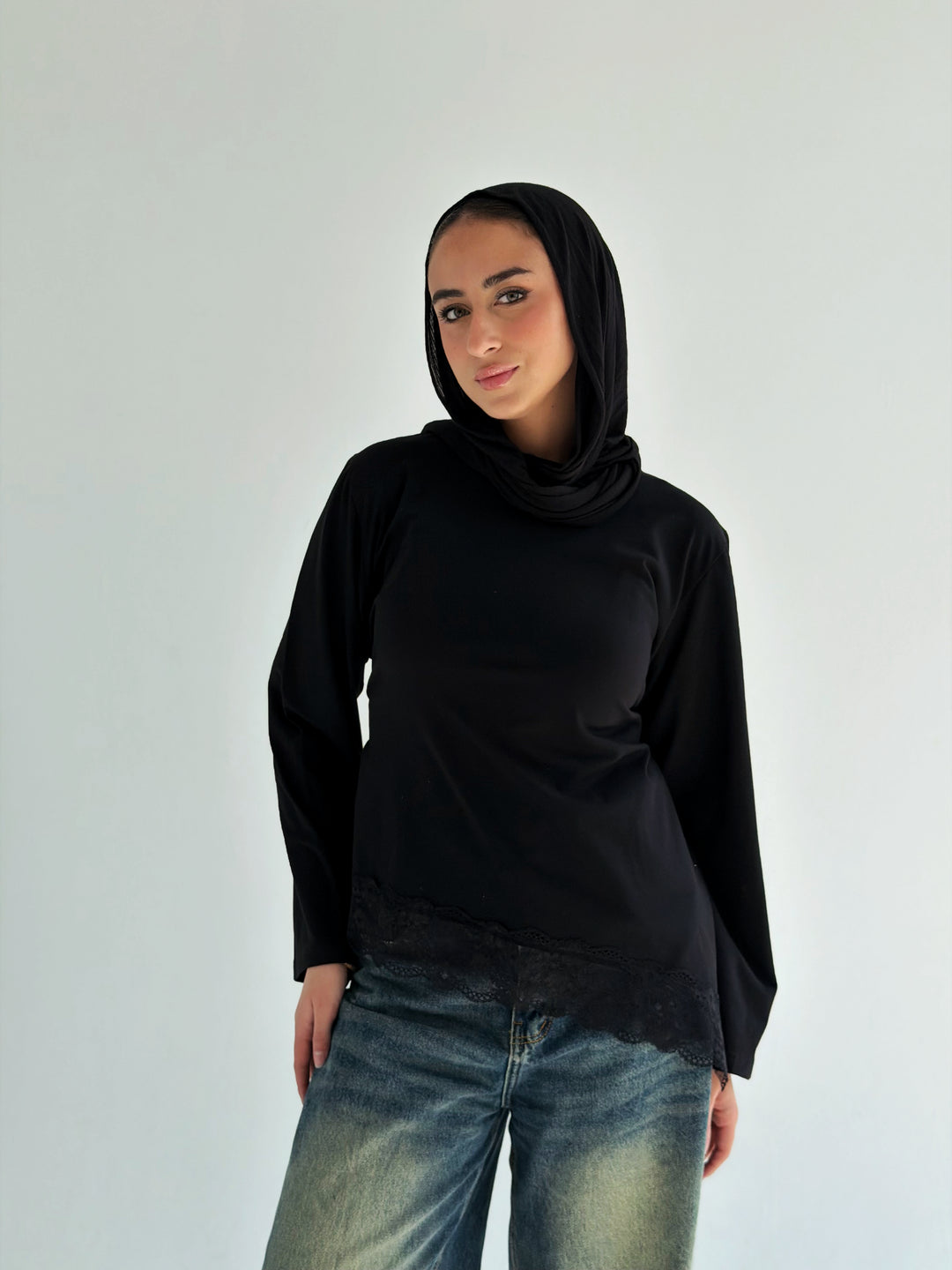 Everyday Lace Top In Black