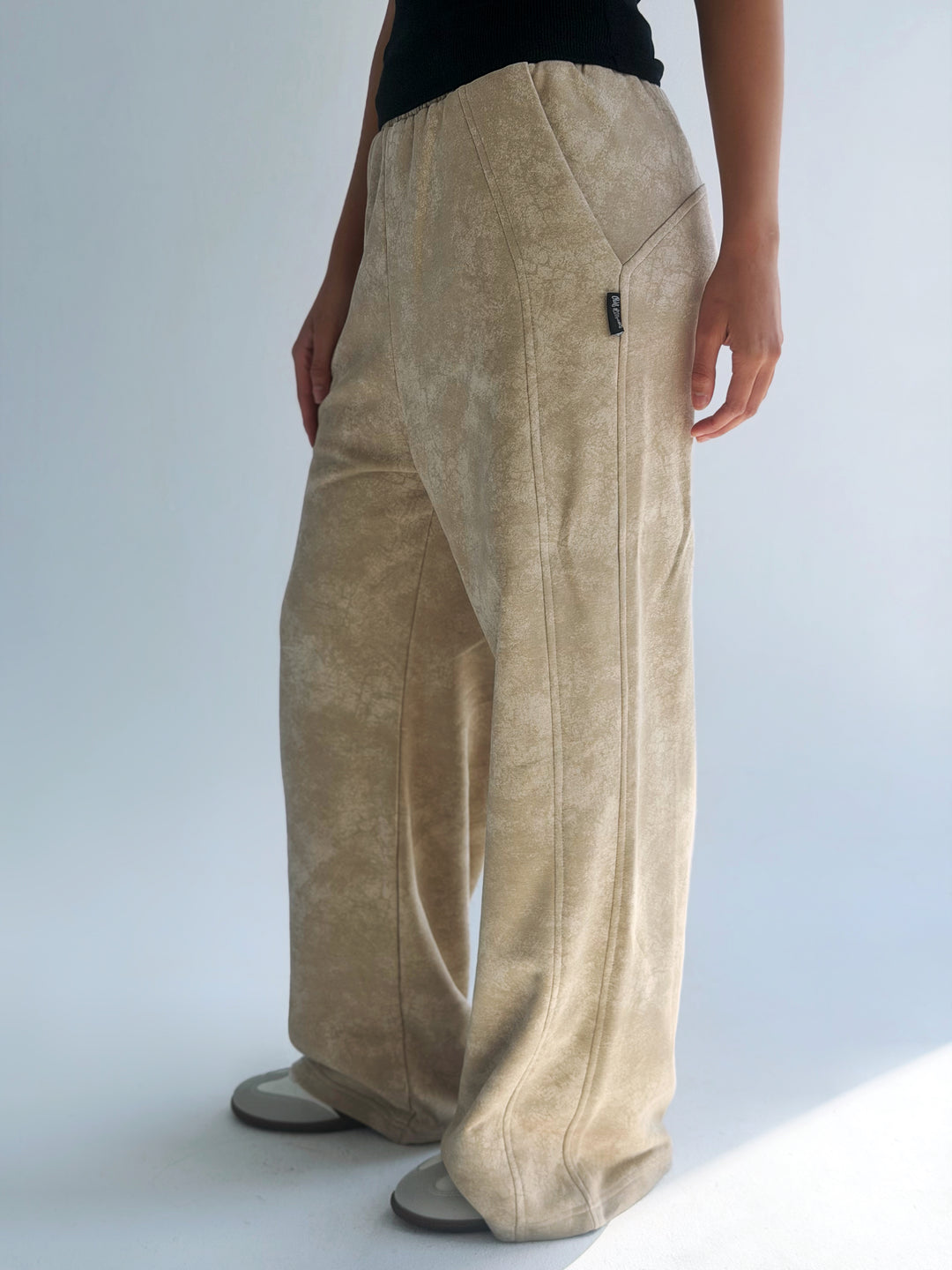 Daily wide pants in Beige