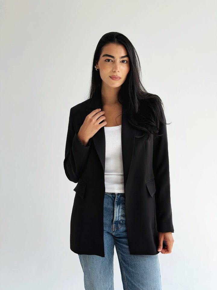 Slim fit blazer in Black