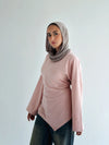 Waist Tie Top In rose