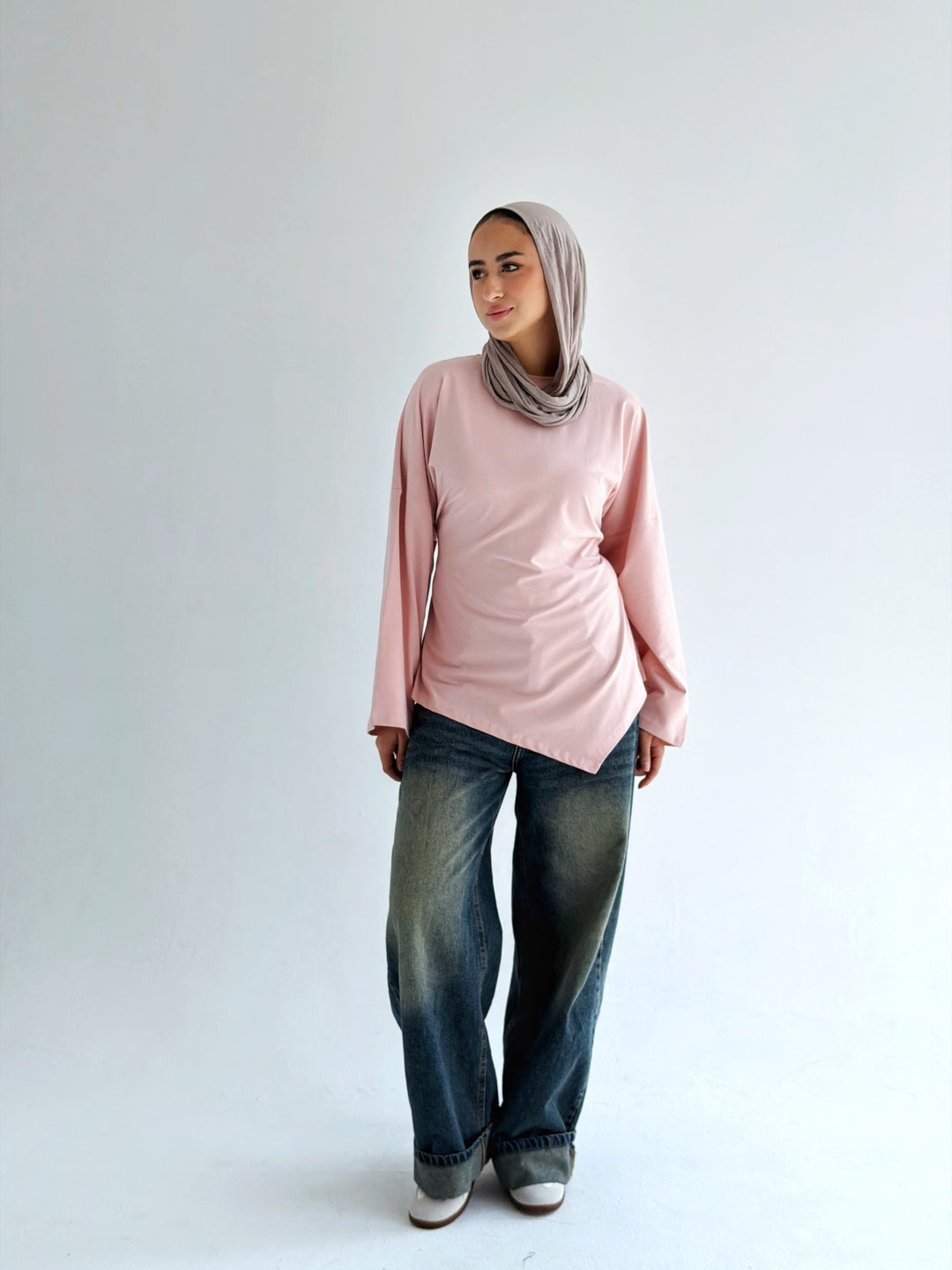Waist Tie Top In rose