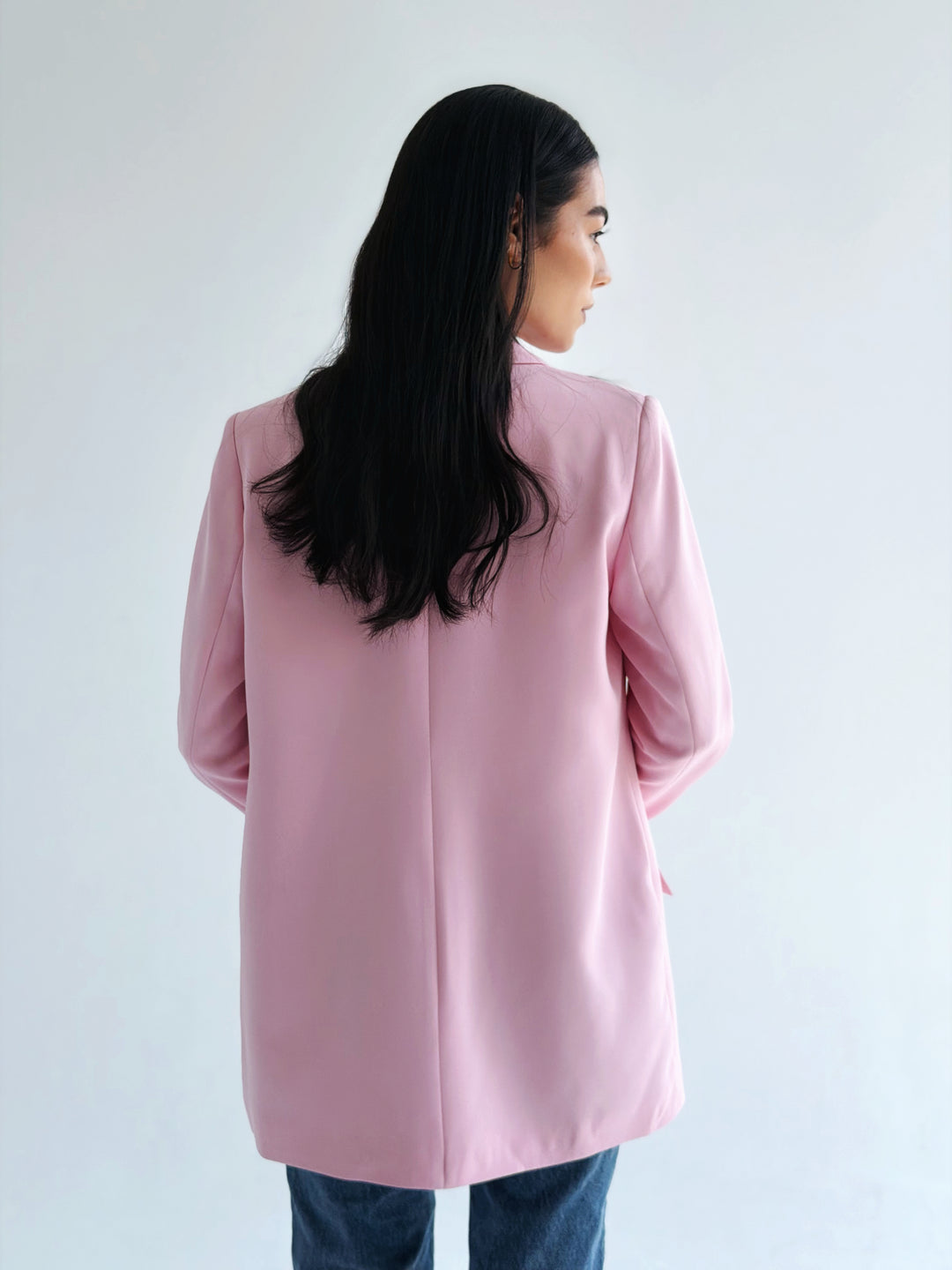 Ruffles blazer in pink
