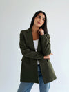 Slim fit blazer in olive