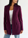 Slim fit blazer in Burgundy