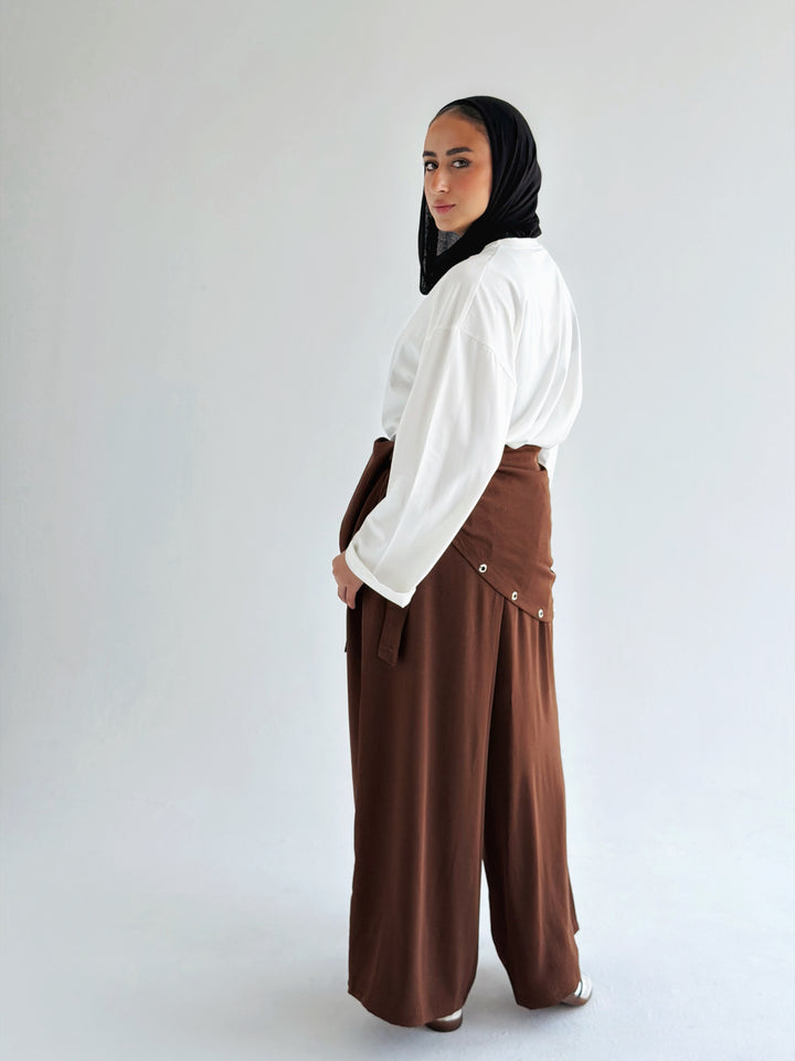 Flow pants in Brown