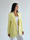 Slim fit blazer in yellow