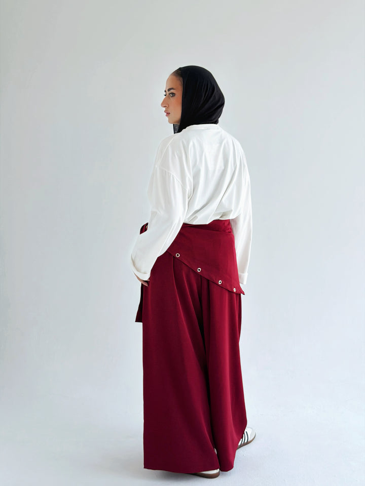 Flow pants in red