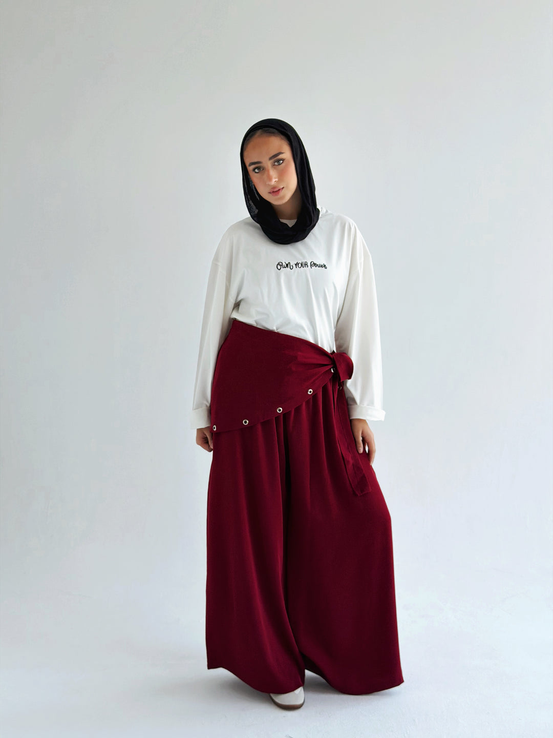 Flow pants in red