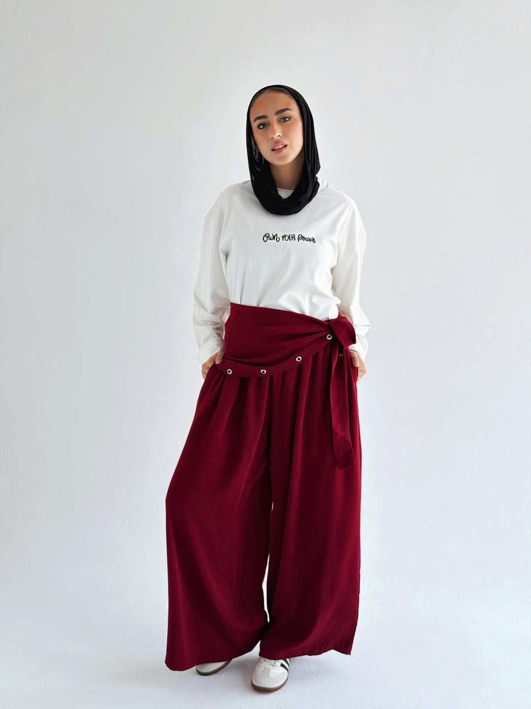 Flow pants in red
