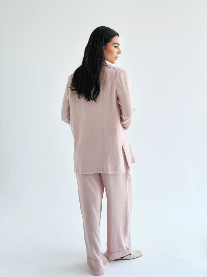 Linen mood set in rose