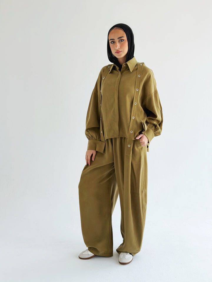 The Journey set in lemon green
