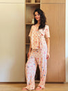 Self love cotton warp-style pajama  /sweetast in Pink