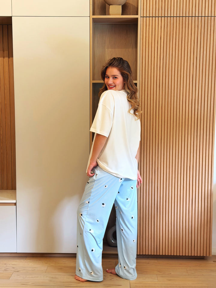 Self love cotton Button -up pajama with shirt/Sheep