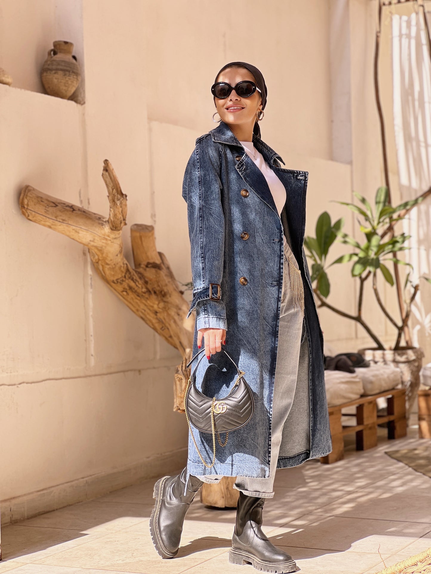 Jeans Trench coat