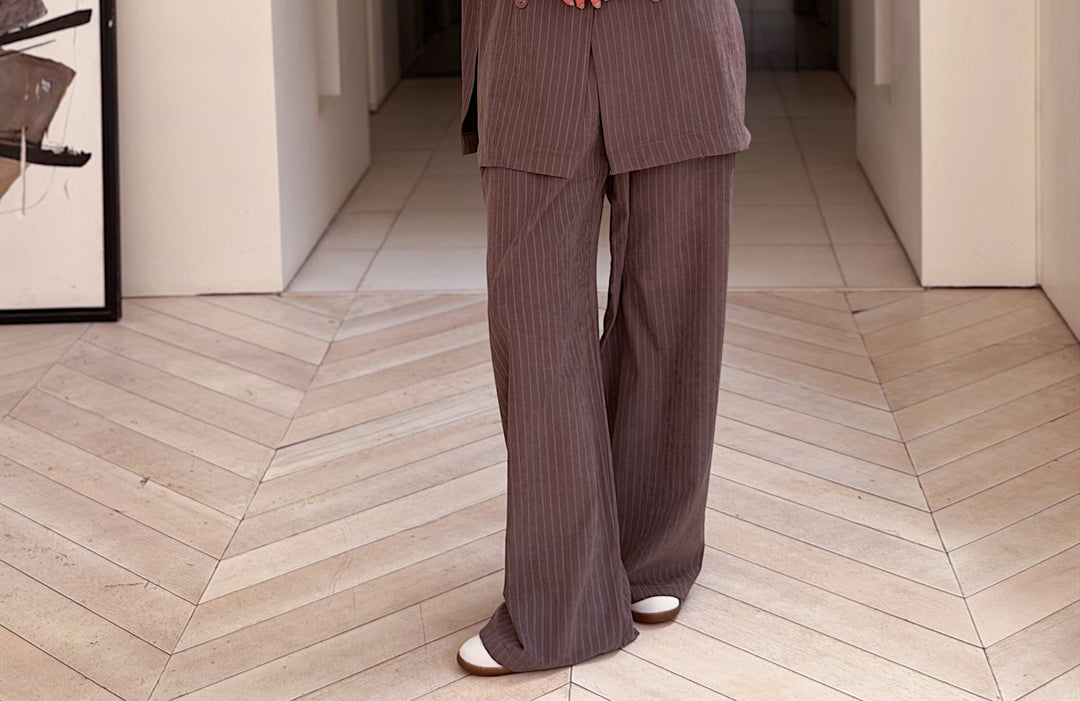 Easy chic striped in brown