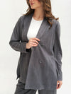 Light velvet in gray jacket only