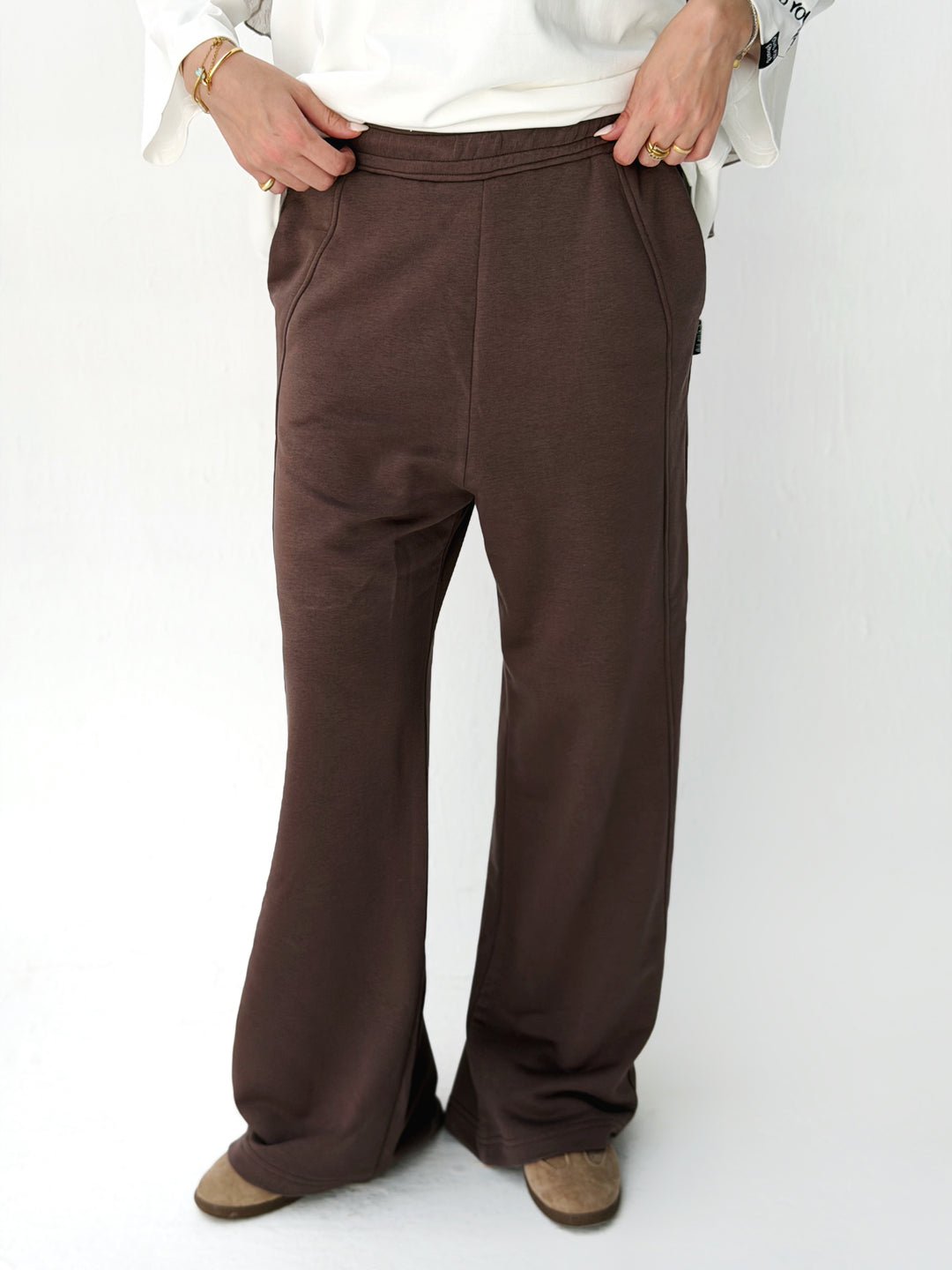 Daily wide pants in Brown