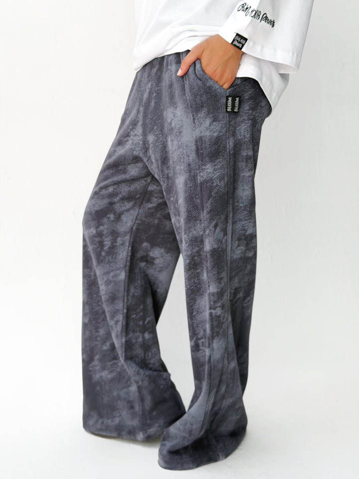 Daily wide pants in dark gray