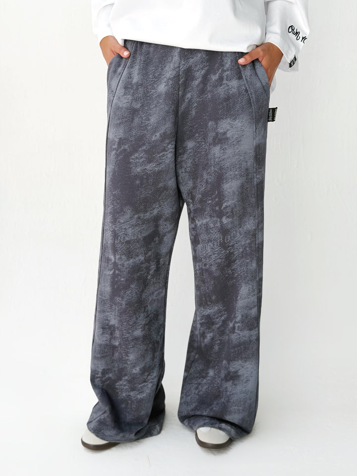 Daily wide pants in dark gray
