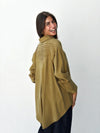 High and low shirt in lemon green