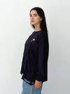 Square Top in navy blue