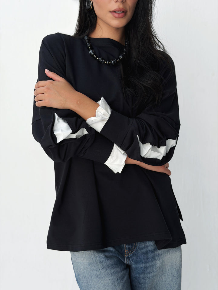 The statement Top in black