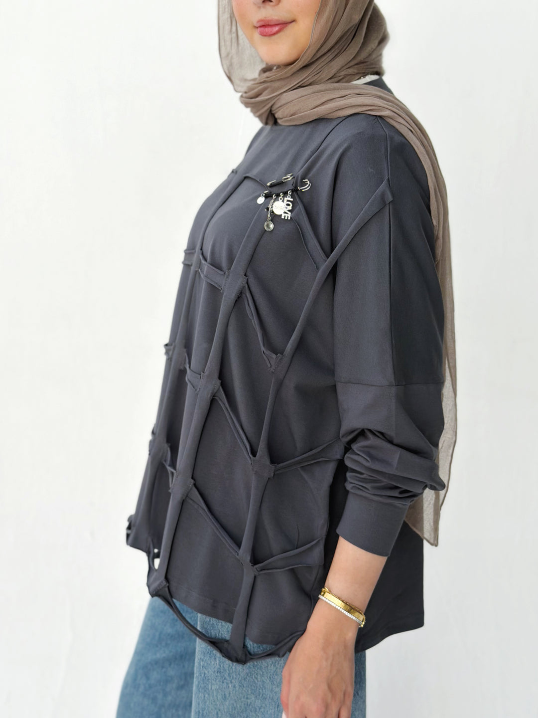 Square Top in Gray