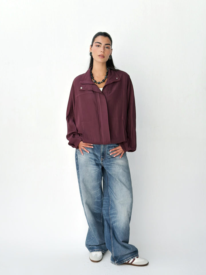 Breeze Jacket in burgundy