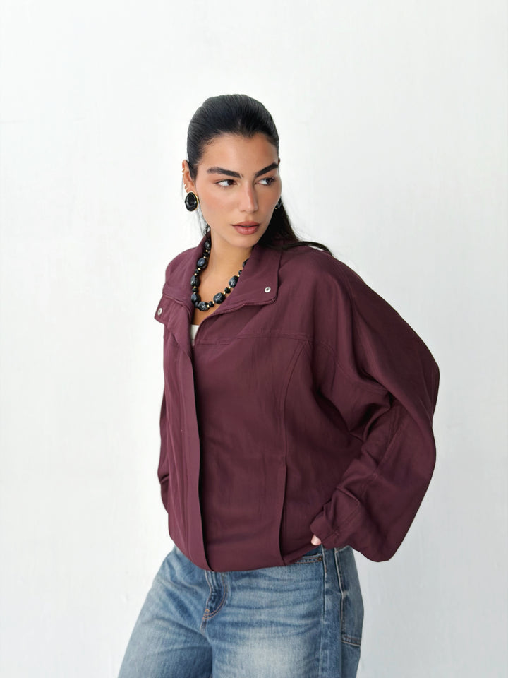 Breeze Jacket in burgundy