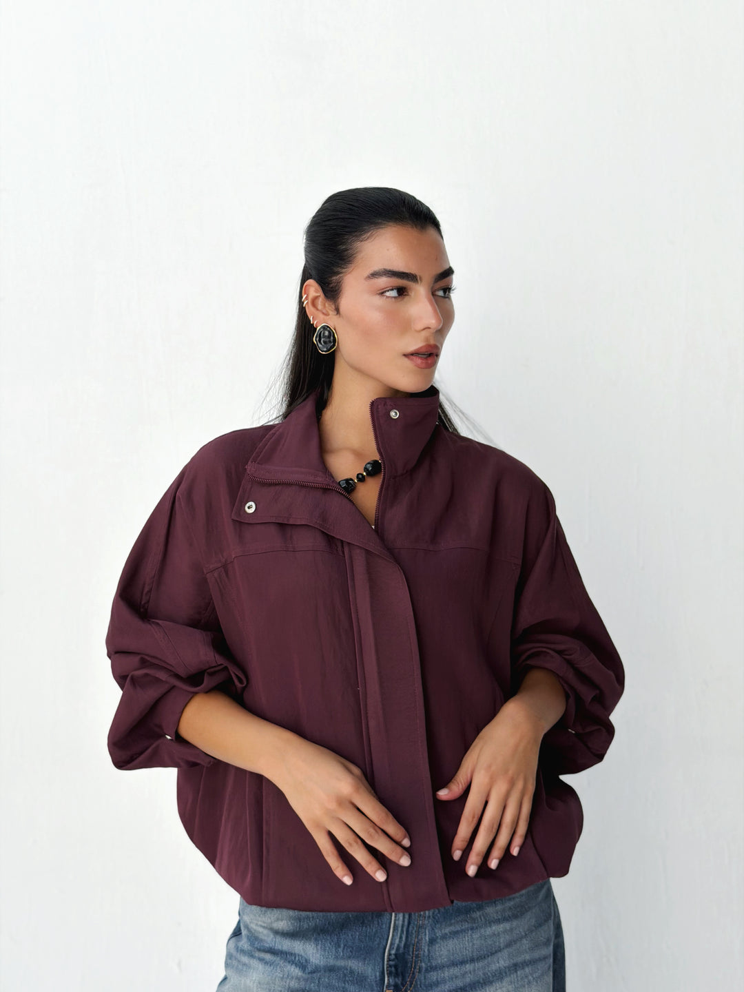 Breeze Jacket in burgundy