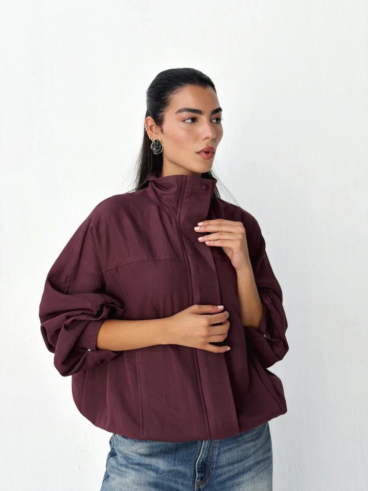 Breeze Jacket in burgundy